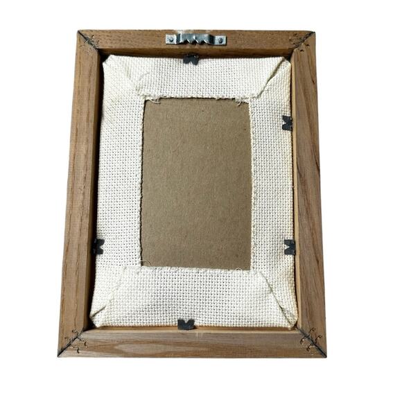 Framed Butterfly and Flower Cross-Stitch Art - Picture 4 of 5